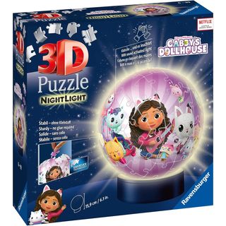 ★ Gabby's Dollhouse 3D Puzzle con luces