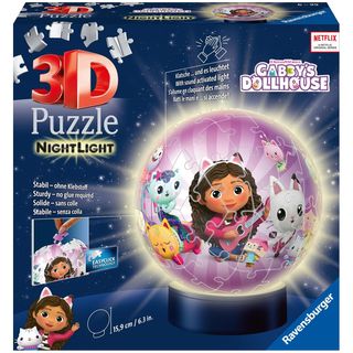 ★ Gabby's Dollhouse 3D Puzzle con luces