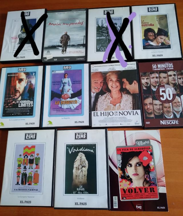 Lote 29películas cine español a 1 €