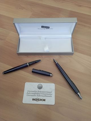 boligrafo y pluma inoxcrom