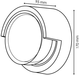 Lámpara de pared LED moderna 12 W