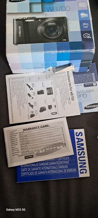 Cámara Samsung WB 700 video digital.