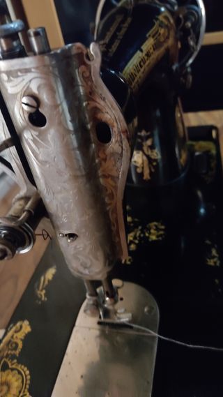 Maquina antigua de coser singer con mueble...