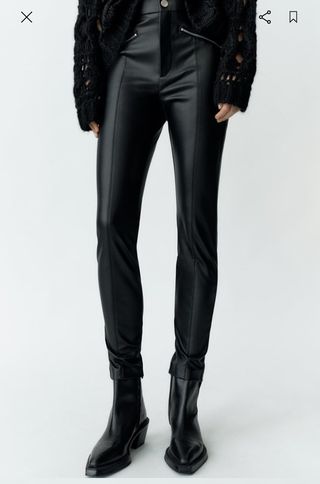 Leggings piel Zara. Nuevo con etiquetas 