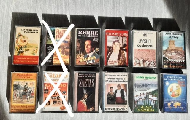 Casettes Jotas, Saetas, Pasodobles