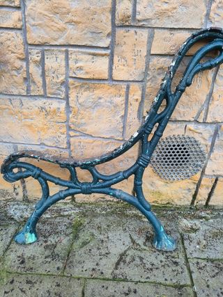 Patas banco de forja macizas para jardín