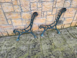 Patas banco de forja macizas para jardín