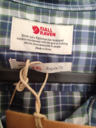 Camisa Fjallraven hombre, nueva