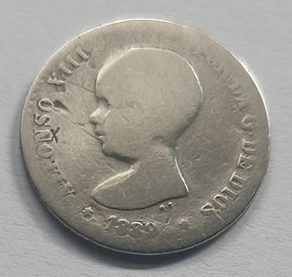 50 Céntimos 1889 España Plata
