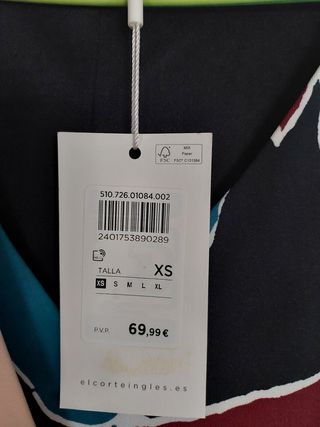 Vestido estampado multicolor