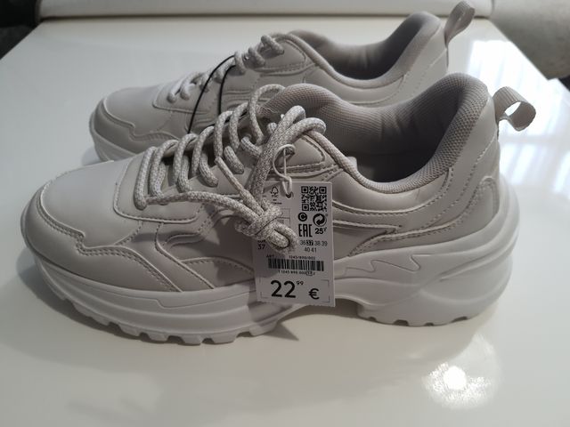 Zapatillas blanco roto Lefties talla 37