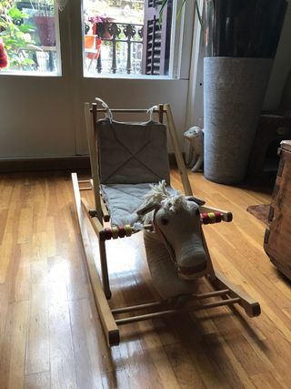 hamaca bebe de madera