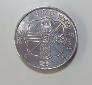 100 pesetas año 1966*67. plata