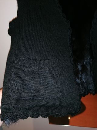 Chaleco pelo negro