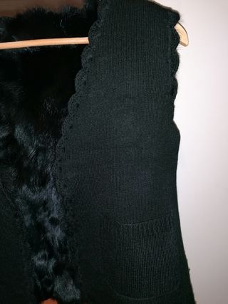 Chaleco pelo negro