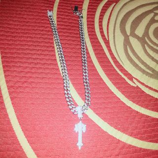 ★Collar rapero brillos plateado y dorado. 12€ cada