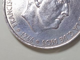 100 pesetas año 1966*66. Plata