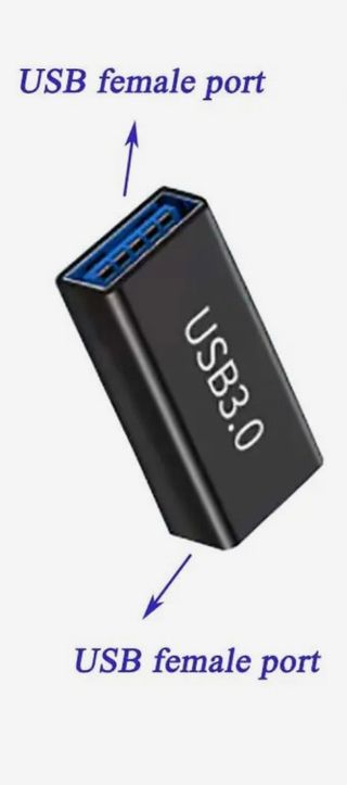 6 Conectores USB 3.0 hembra-hembra 