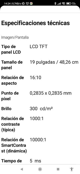 PANTALLA ORDENADOR PHILIPS