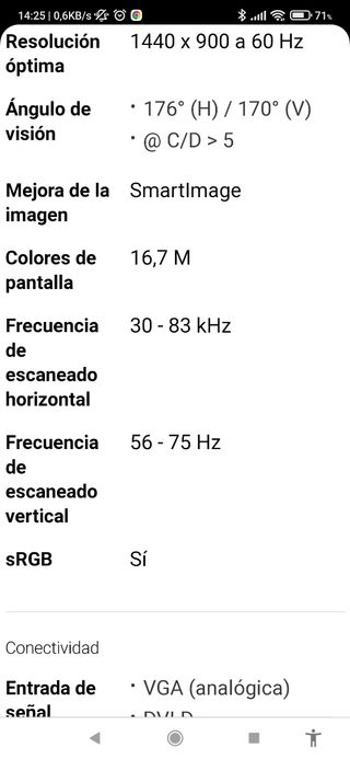 PANTALLA ORDENADOR PHILIPS