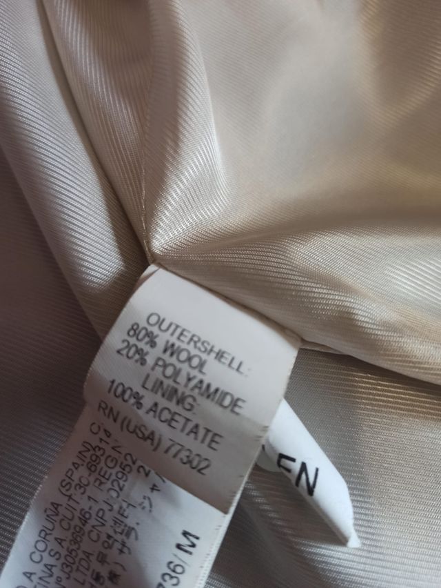 Abrigo mujer talla M