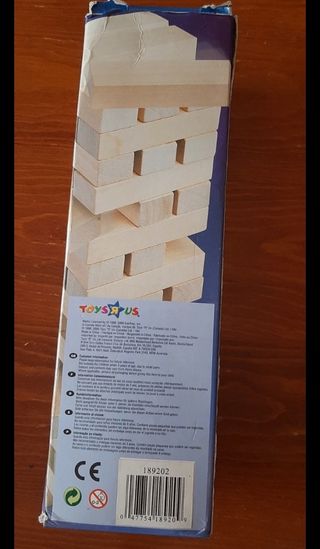 Juego torre de madera