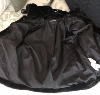Chaquetón negro Zara