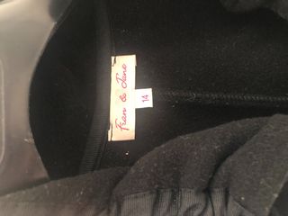 Oferta !! Abrigo negro largo lana