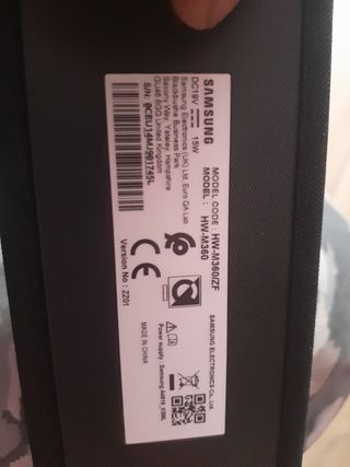 Altavoz, barra de sonido Samsung