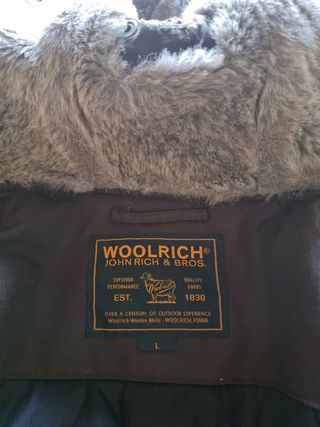 Giubbino Woolrich parka marrone