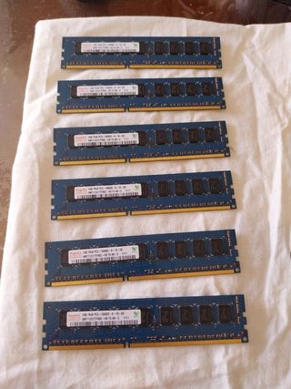 Hynix 1GB 1Rx8 PC3-10600E-9-10-D0 Modulos Ram