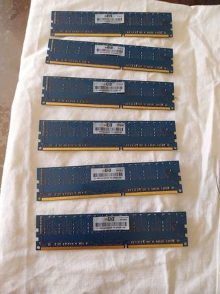 Hynix 1GB 1Rx8 PC3-10600E-9-10-D0 Modulos Ram