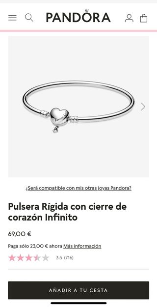 Pulsera nueva Pandora