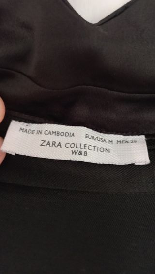 Falda picos negra Zara
