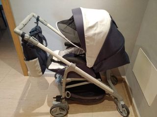 Carro con capazo+silla paseo + silla auto Chicco