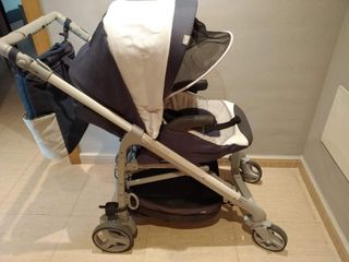 Carro con capazo+silla paseo + silla auto Chicco