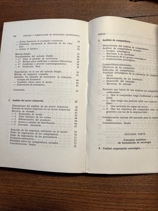 4 libros de economía de empresa años 80