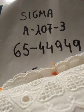 MAQUINA DE COSER SIGMA A-107-3.....65-44949