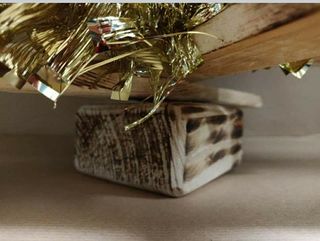 Albero di Natale in legno fatto a mano