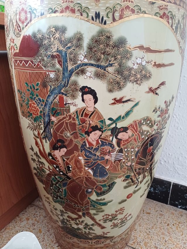 Grande vaso alto 91 cm + vasetto piccolo e fruttiera