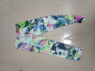 Pantalones elásticos bandas couture