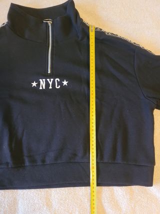 Sudadera crop NYC