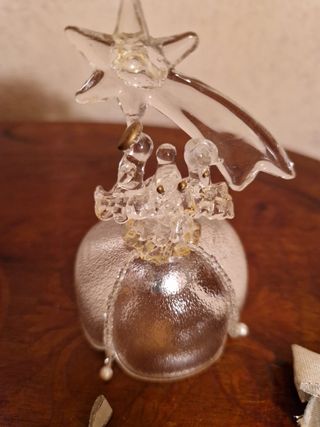 Set 3 pezzi addobbi natalizi cristallo