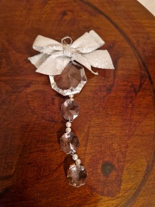 Set 3 pezzi addobbi natalizi cristallo