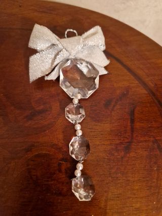 Set 3 pezzi addobbi natalizi cristallo