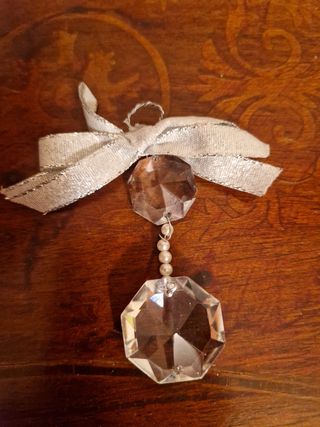 Set 3 pezzi addobbi natalizi cristallo