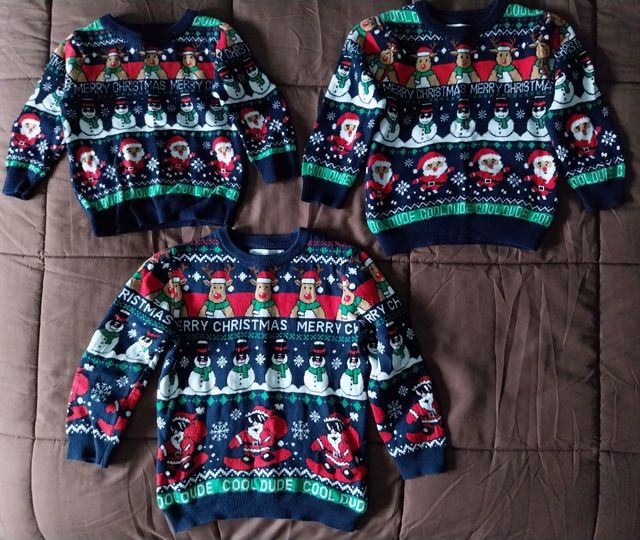 Jersey navideño 9-12 m, 12-18 m, 5 años