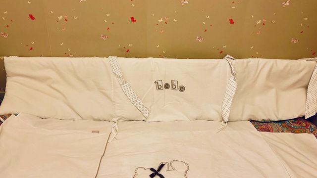 Protector/ chichonera. cuna/cama convertible