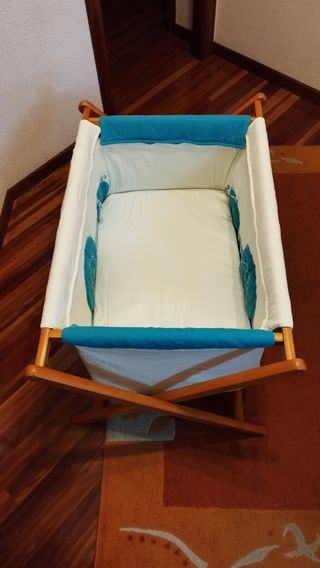 Minicuna bebe de madera