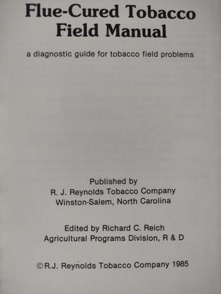 Manuales tabaco Flue-Cured y Burley